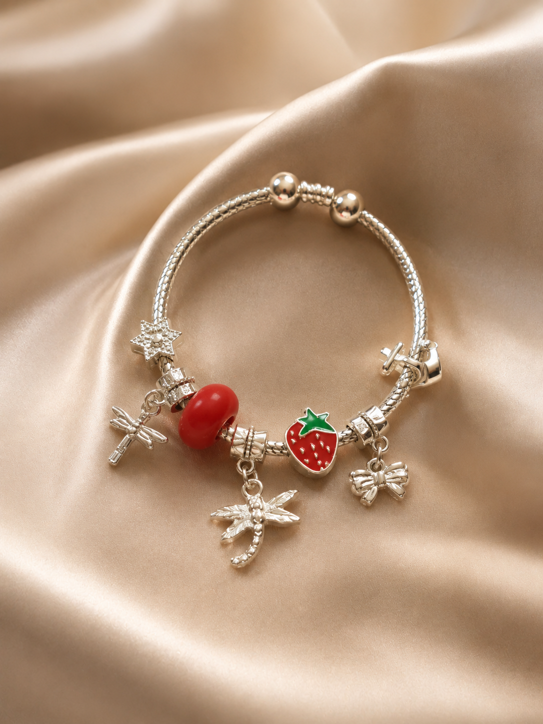 Berry Bloom Charm Bracelet